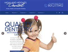 Tablet Screenshot of highlandheightsdental.com